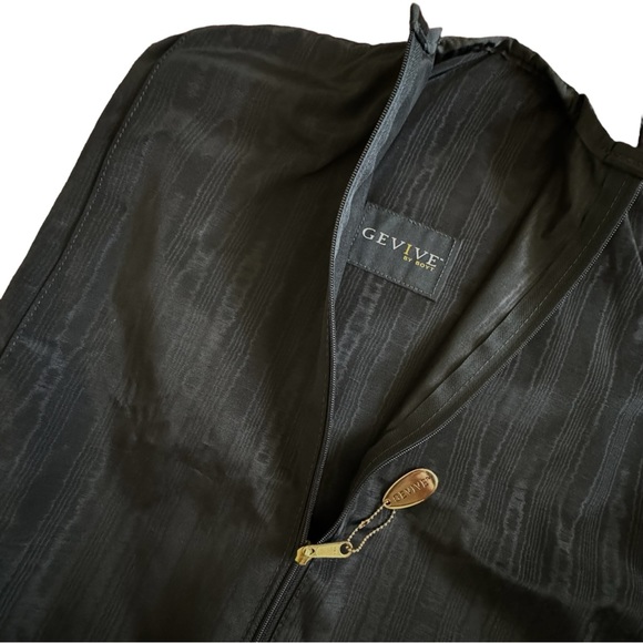 vintage tapestry garment travel bag red/gold Gevive by Boyt - Picture 4 of 7